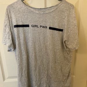 Girl Power T-shirt, fits slightly big and loose.